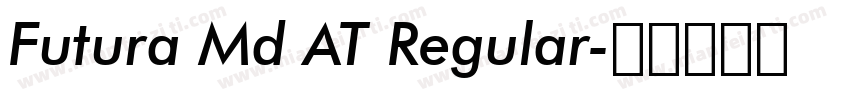 Futura Md AT Regular字体转换